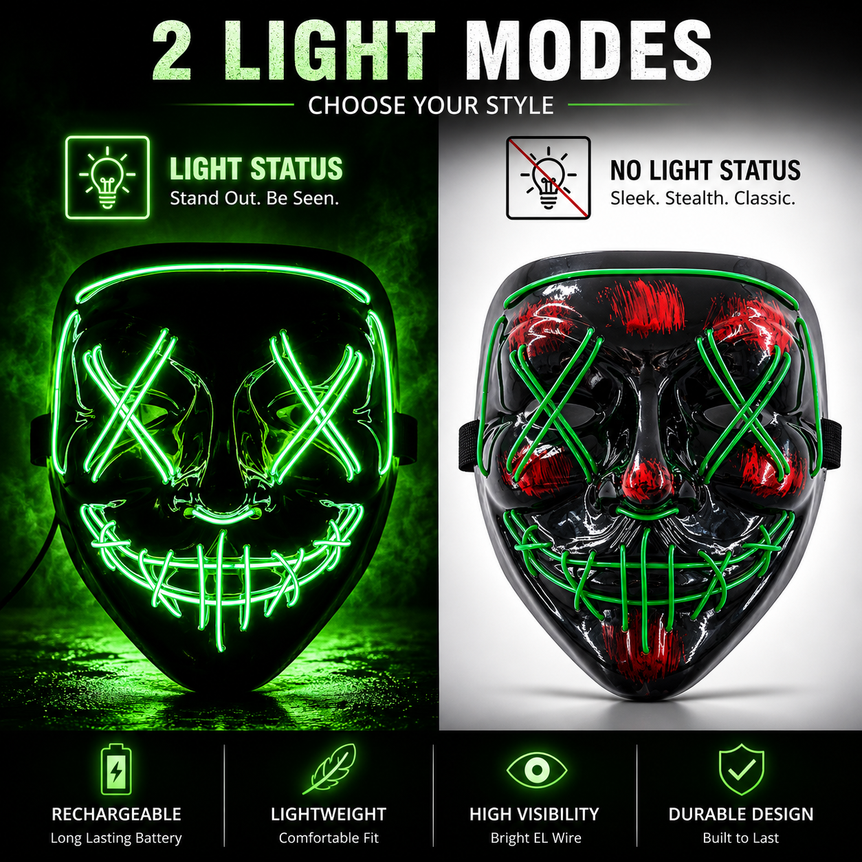 Halloween Glow Mask